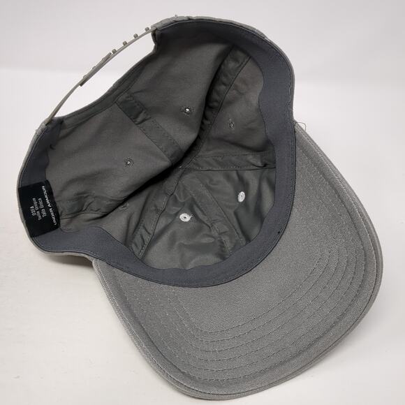 Under Armour Snapback Cap Gray One Size Adjustable Embroidered Vented Holes - Picture 8 of 10